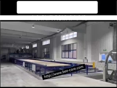 Línea de producción totalmente automática de paneles de panal de aluminio