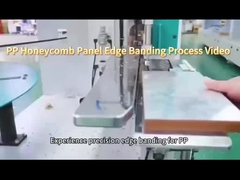 Proceso de bandaje de borde del panel de panal de abejorro de PP