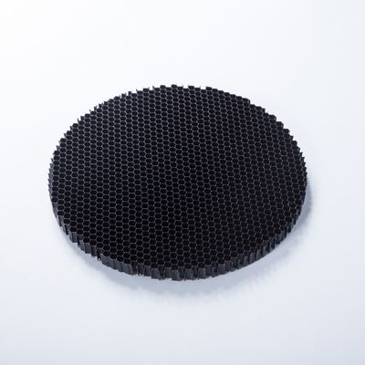 Material de núcleo de panal de abejas de aluminio de 50 mm de color negro y microporous