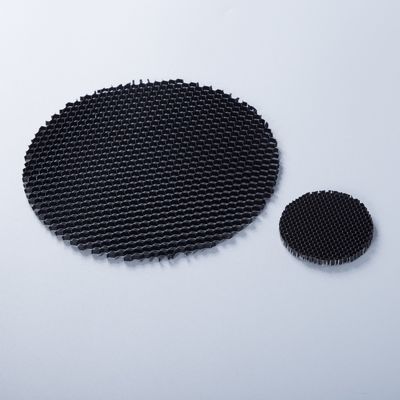 Material de núcleo de panal de abejas de aluminio de 50 mm de color negro y microporous