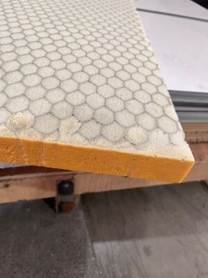 Base de panal de aluminio de longitud lateral 6~15 mm con materiales de espuma